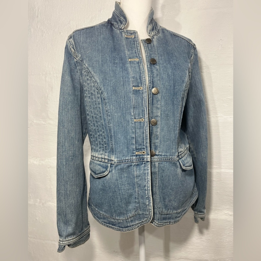 J.JILL  DETAILED JEAN JACKET (a253) - Picture 2 of 14